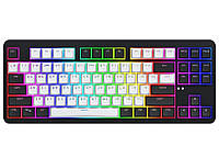 Клавіатура ігрова механічна HATOR HTK-850UA Wireless Black-White Rockfall 3 TKL Mecha orange, QMK/VIA