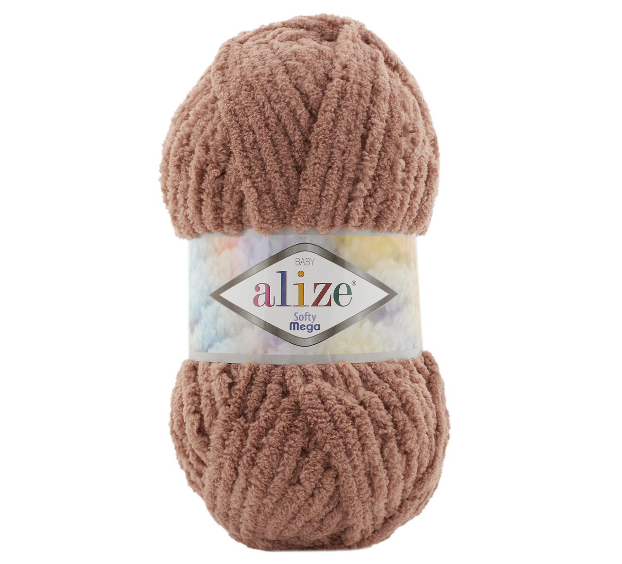 Пряжа Alize Softy MEGA Алізе Софті Мега, №261 молочний шоколад