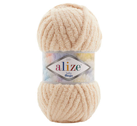 Пряжа Alize Softy MEGA Алізе Софті Мега, №310 телесний, фото 1