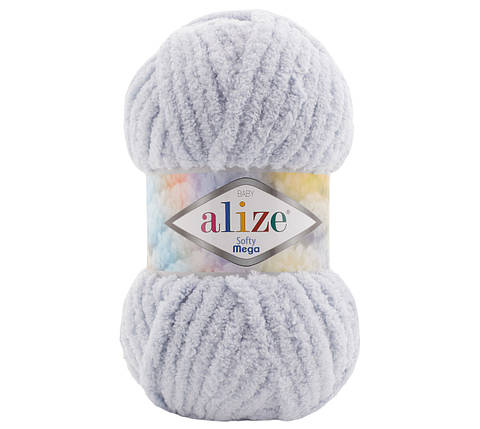 Пряжа Alize Softy MEGA Алізе Софті Мега, №416 місячне затемнення, фото 1