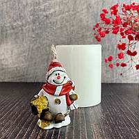 Форма для свічок - Сніговик зі скарбом