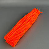 Пухнастий дріт (синель) 30 см - оранж неон, фото 2