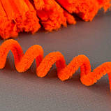 Пухнастий дріт (синель) 30 см - оранж неон, фото 3