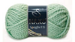 Nako SPAGHETTI ( Спагетті ) № 10483 лавровий зелений (Вовна з акрилом, нитки для в'язання)