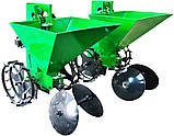 Дворядна саждалка картопляна на мототрактор КСН-68 (1т) з шириною міжрядь 60-70см, фото 4