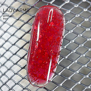 064 HOLIDAY and WINE builder GLITTER GEL Lady Arms 10гр.