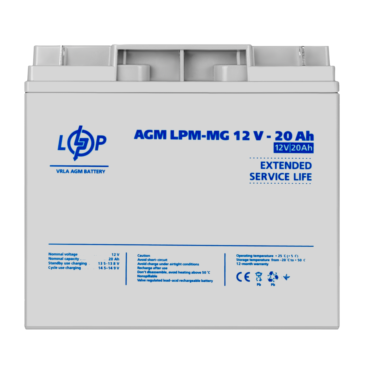 Акумулятор мультигелевий LogicPower LPM-MG 12V - 20 Ah ILP