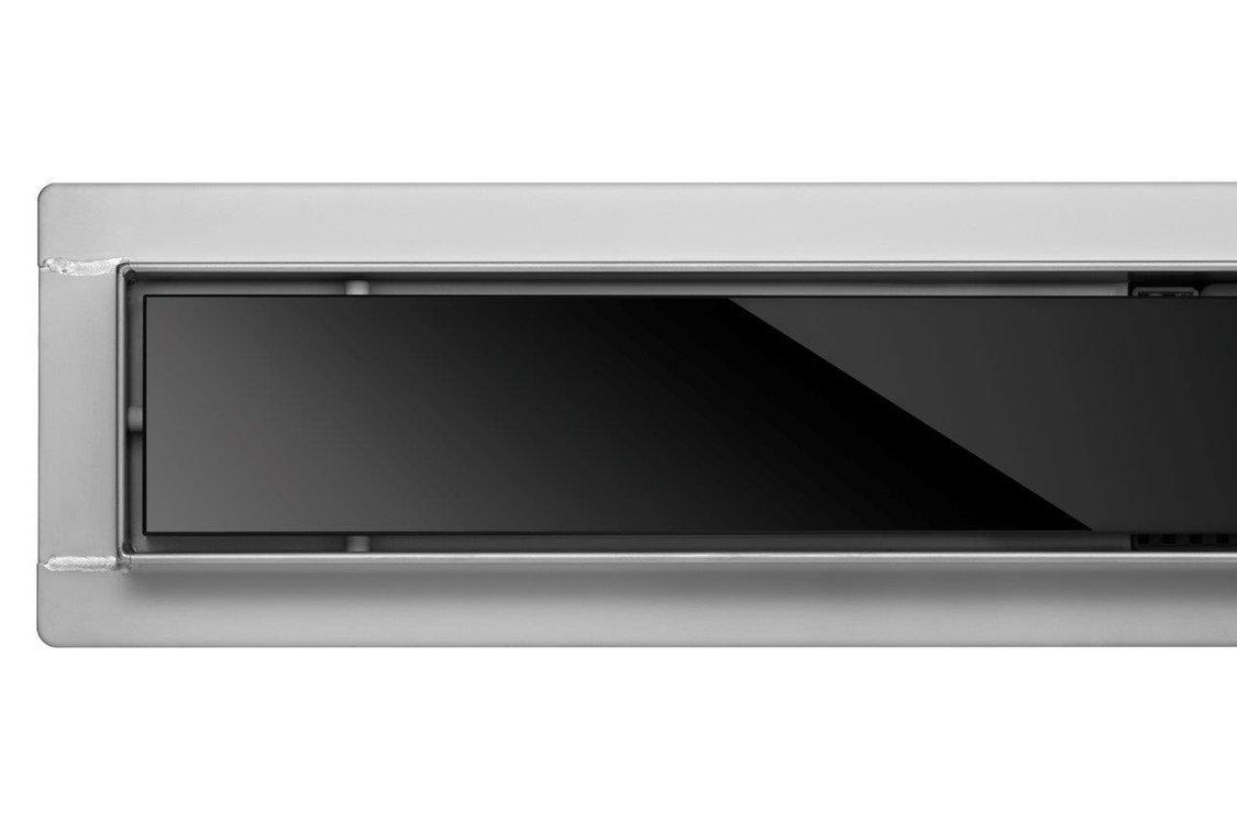 Лінійний трап 60 см BLACK GLASS WET&DRY Fala 75386 (сухий затвор)