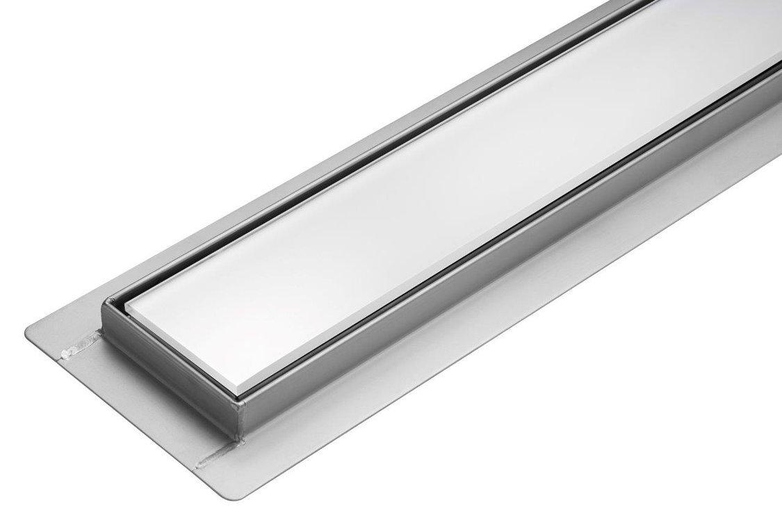 Лінійний трап WHITE GLASS 60 см WET&DRY Fala 75381 (сухий затвор)