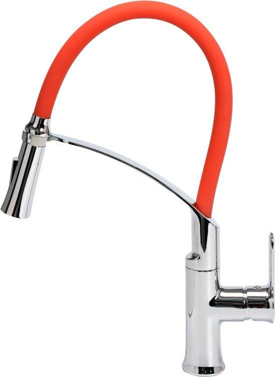 Змішувач для раковини з гнучким виливом FLEXIBLE 2-RED Fala 75677