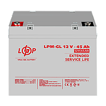 Акумулятор гелевий LPM-GL 12V - 45 Ah, фото 2