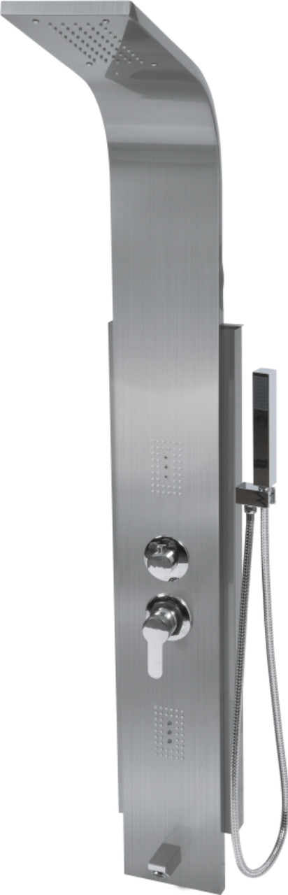 Душова панель Steely 6 inox Fala 75979
