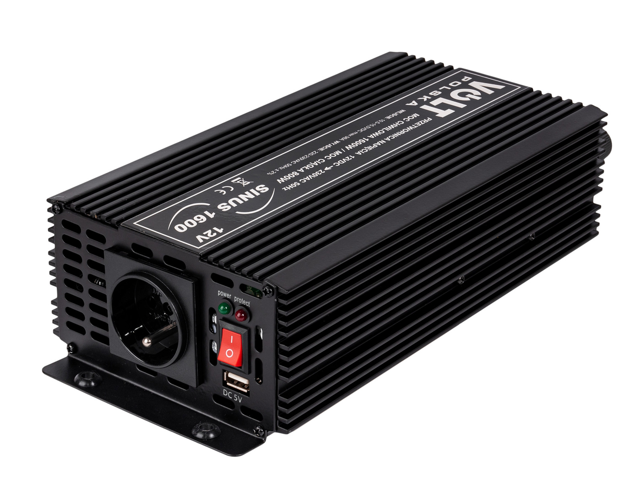 Перетворювач інвертор SINUS-800/1600W (12В/230В) VOLT POLSKA