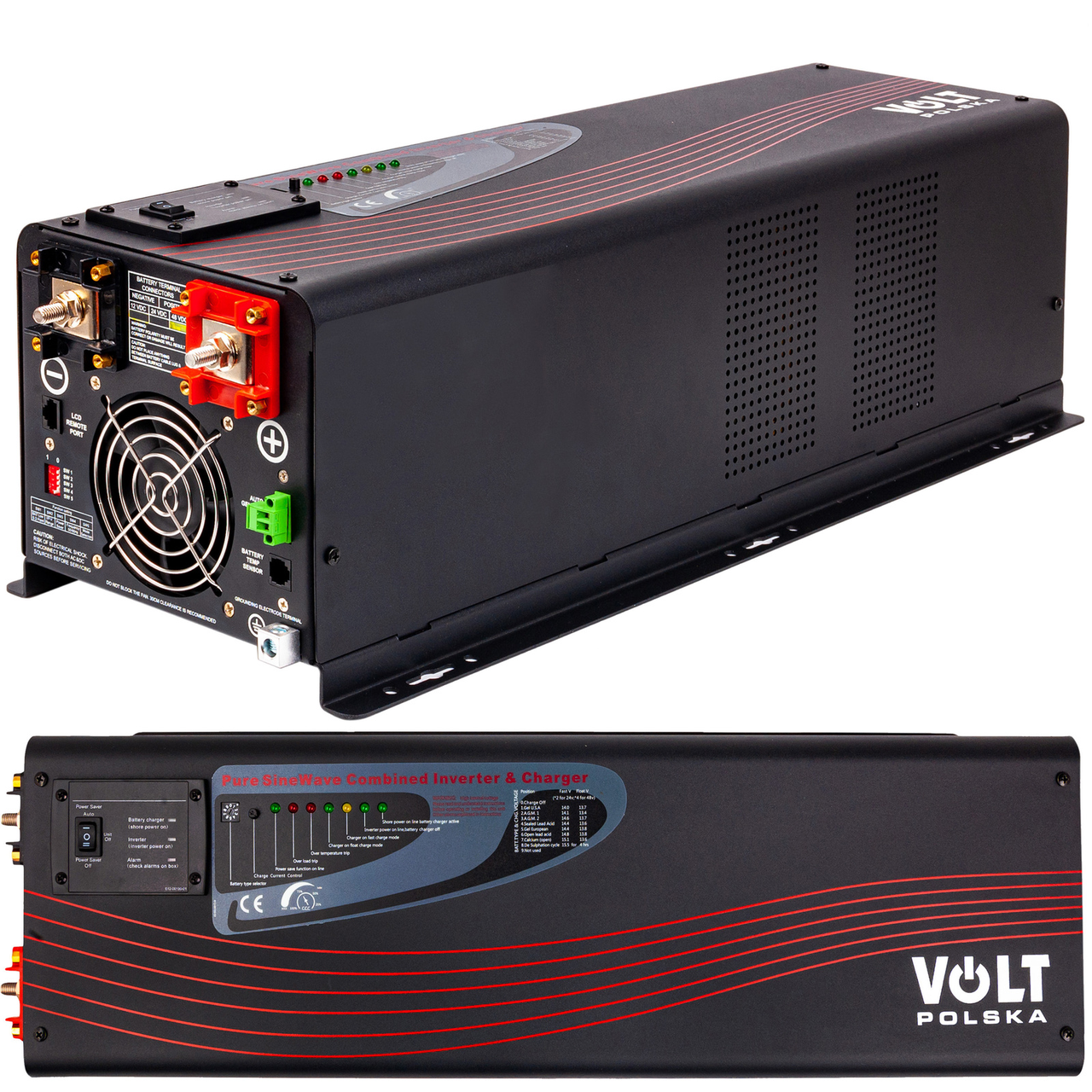 Перетворювач ДБЖ powersinus - 3000Вт/9000Вт 48В/230В VOLT POLSKA