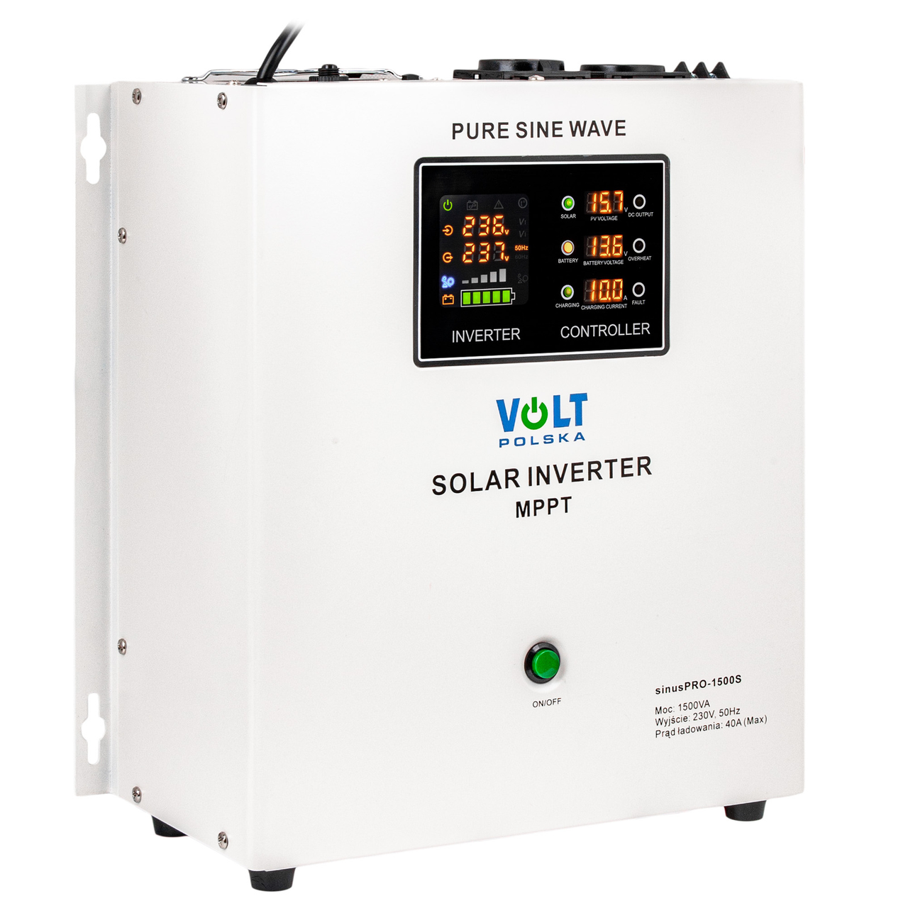 ДБЖ SINUSPRO 1500S сонячний перетворювач (12В/1500Вт) VOLT POLSKA