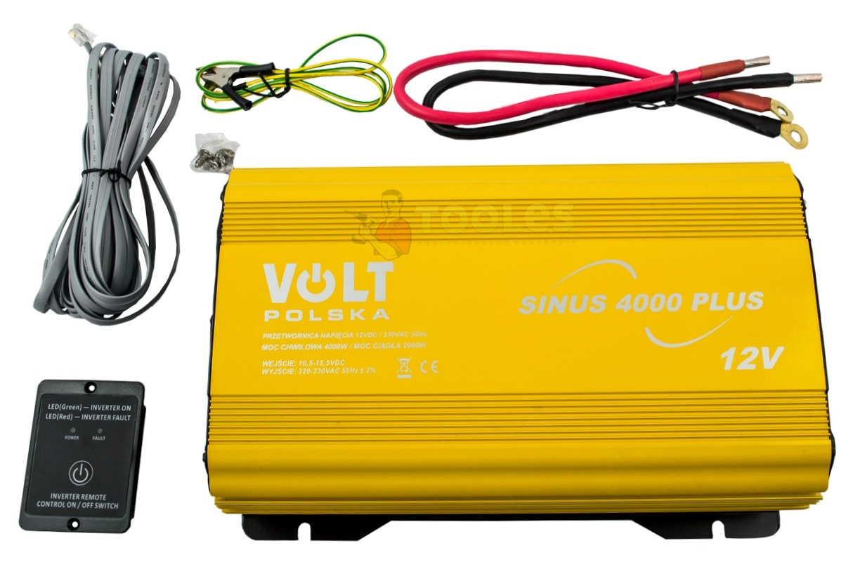 Перетворювач напруги струму SINUS 4000 PLUS (12В/230В 2000/4000Вт) VOLT POLSKA