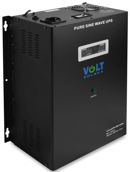 Перетворювач напруги SINUS UPS-500+40Аг (12В/230В/500Вт) + акумулятор VOLT POLSKA