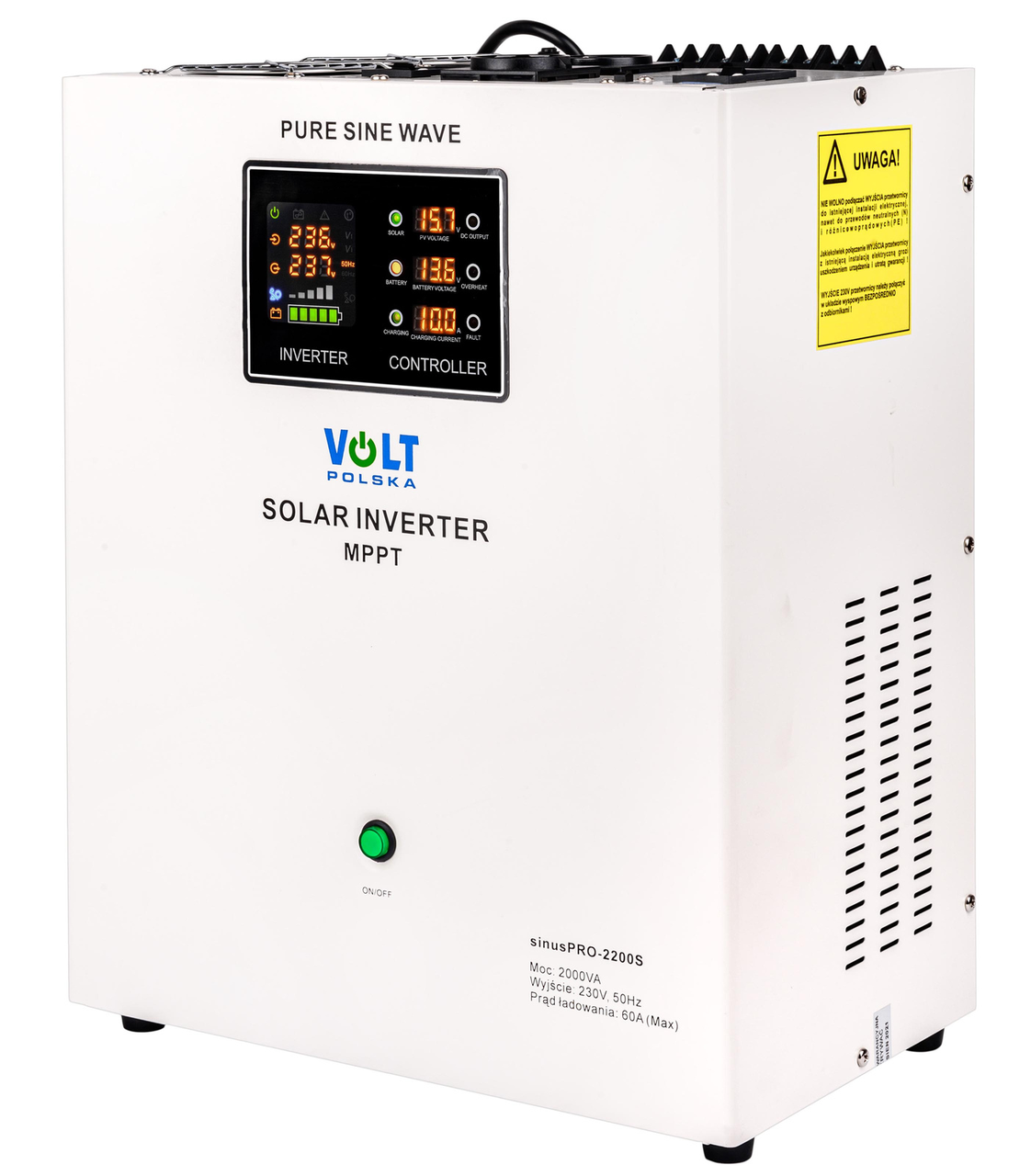 ДБЖ SINUSPRO 2200S сонячний перетворювач (12В/2200Вт) VOLT POLSKA
