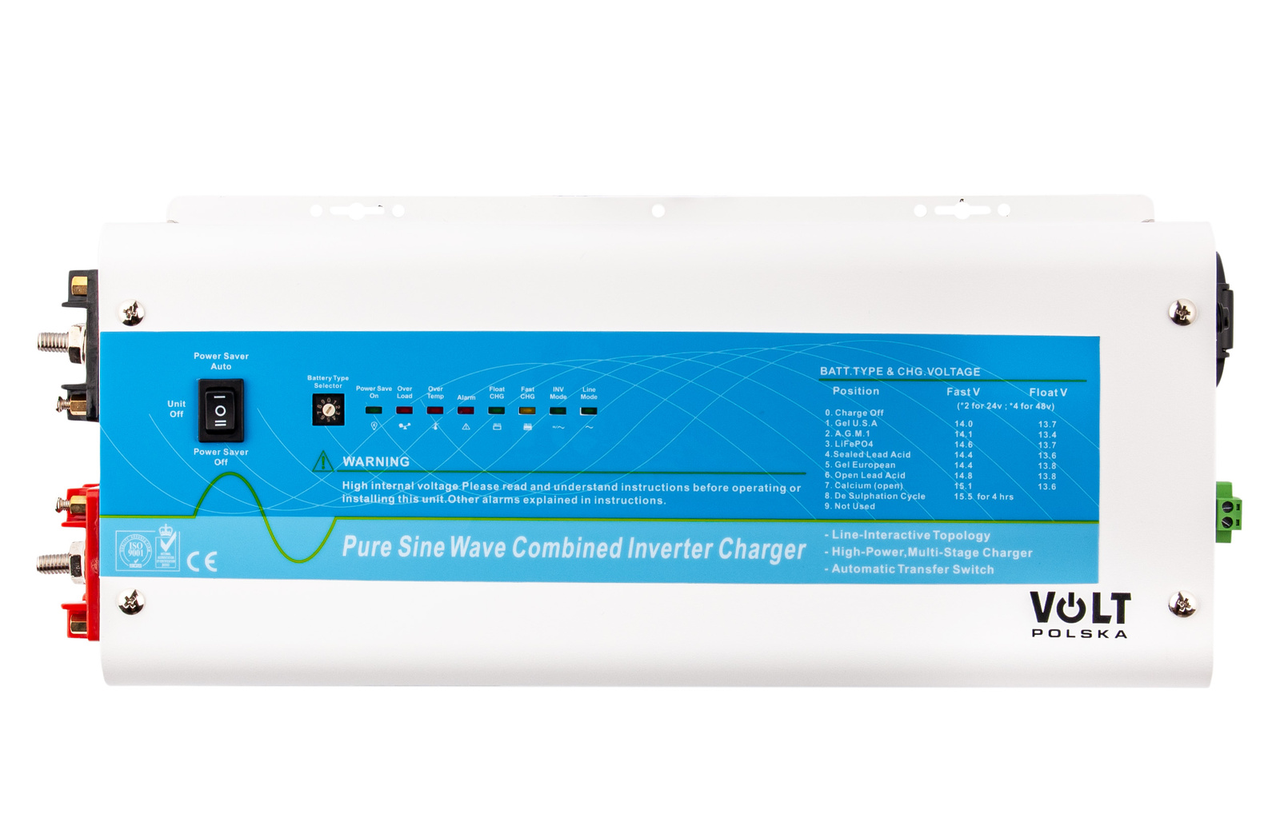 ДБЖ Безперебійник Powersinus-1500W/3000W 12V/230V VOLT POLSKA