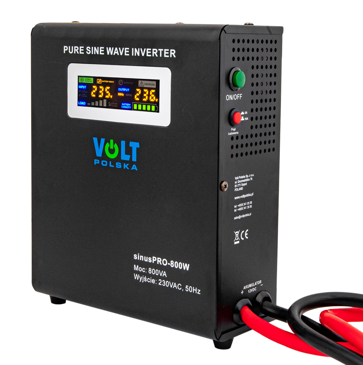 Джерело резервного живлення SinusPRO-800W 12В 500/800 Вт VOLT POLSKA