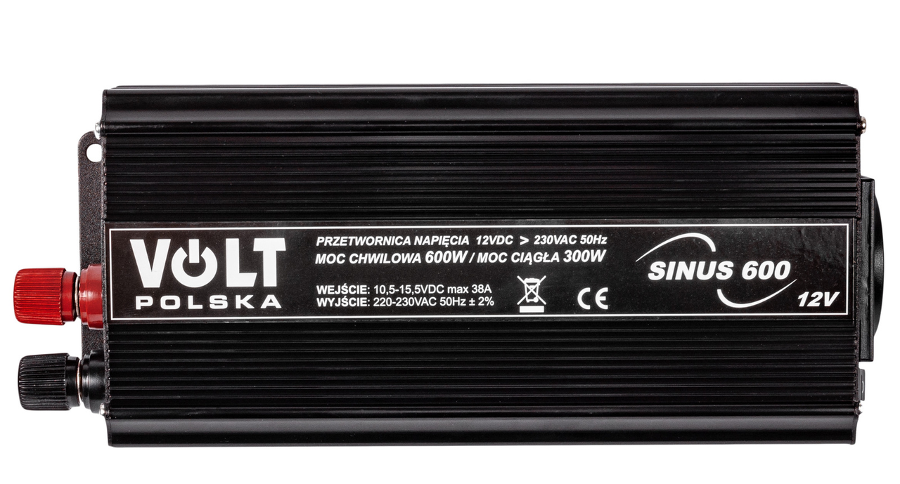 Перетворювач напруги SINUS 600 12/230В (300/600Вт) VOLT POLSKA