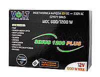 Перетворювач напруги SINUS 1200 PLUS 12/230 В 600/1200 Вт VOLT POLSKA, фото 8