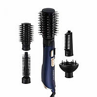 Фен-щітка Sokany SK-15007 фена плоский стайлер 2 режими роботи функція іонізації Синій 1400 Вт