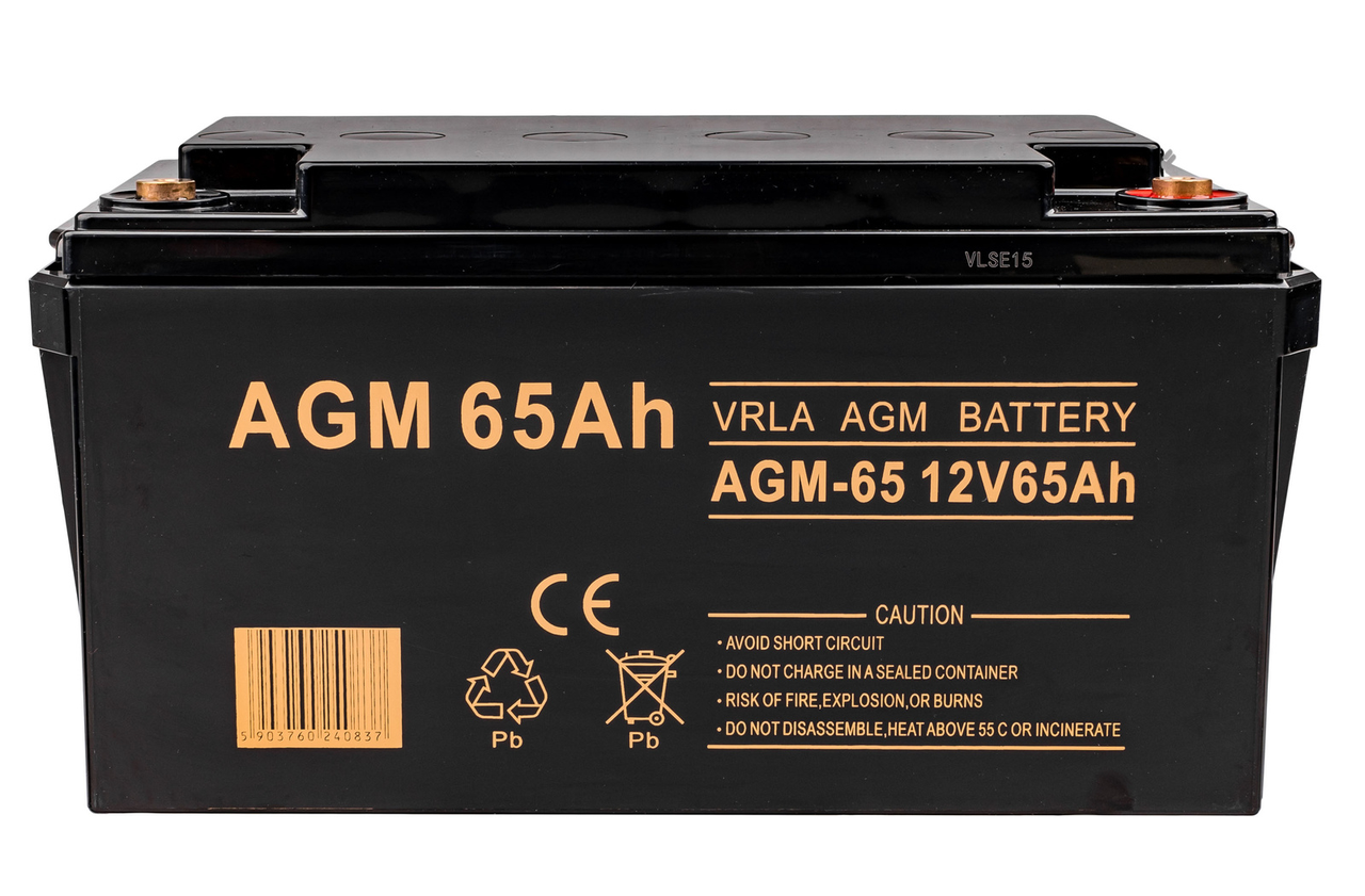 Акумулятор AGM 12В 65Аг Необслуговуваний VOLT POLSKA