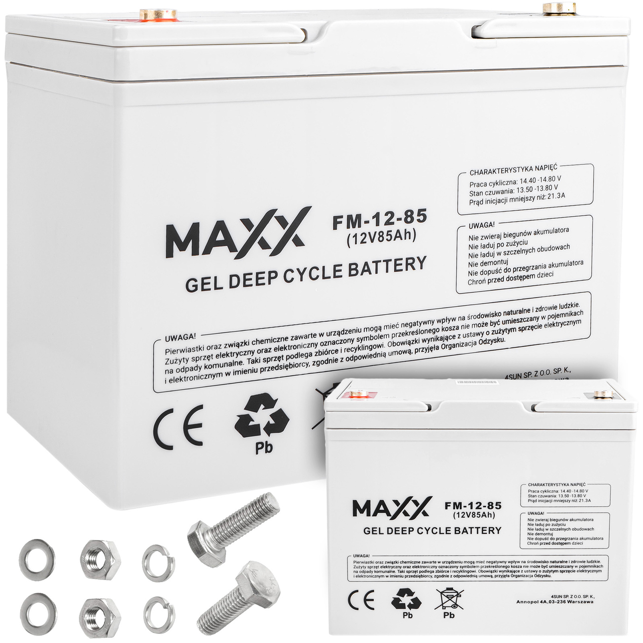 Акумулятор UPS для сонячних станцій 12V 85Ah DEEP CYCLE GEL 4SUN