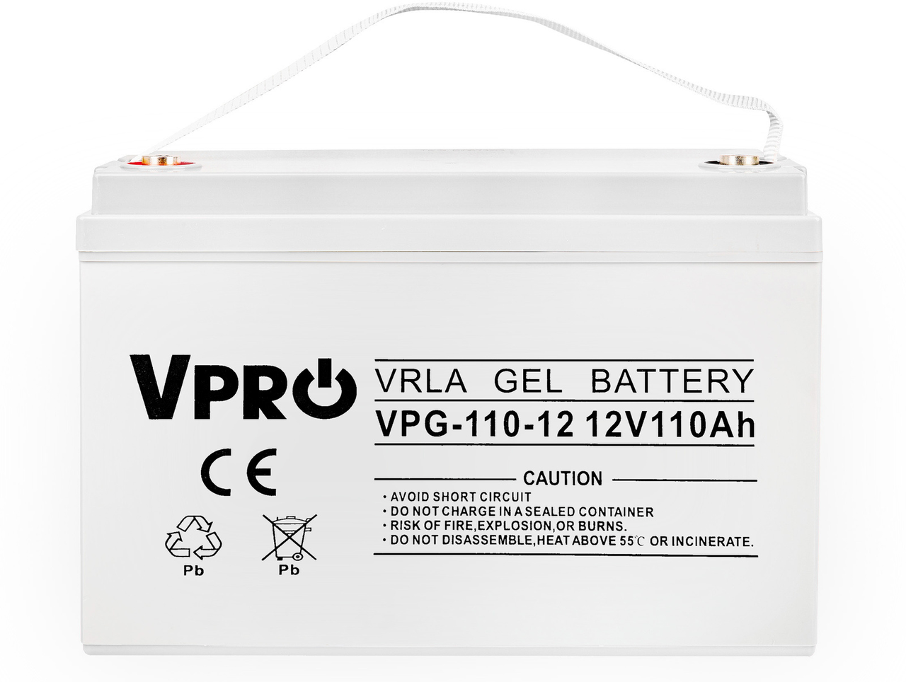 Необслуговуваний акумулятор V-PRO GEL 110 Аг 12 В VOLT POLSKA