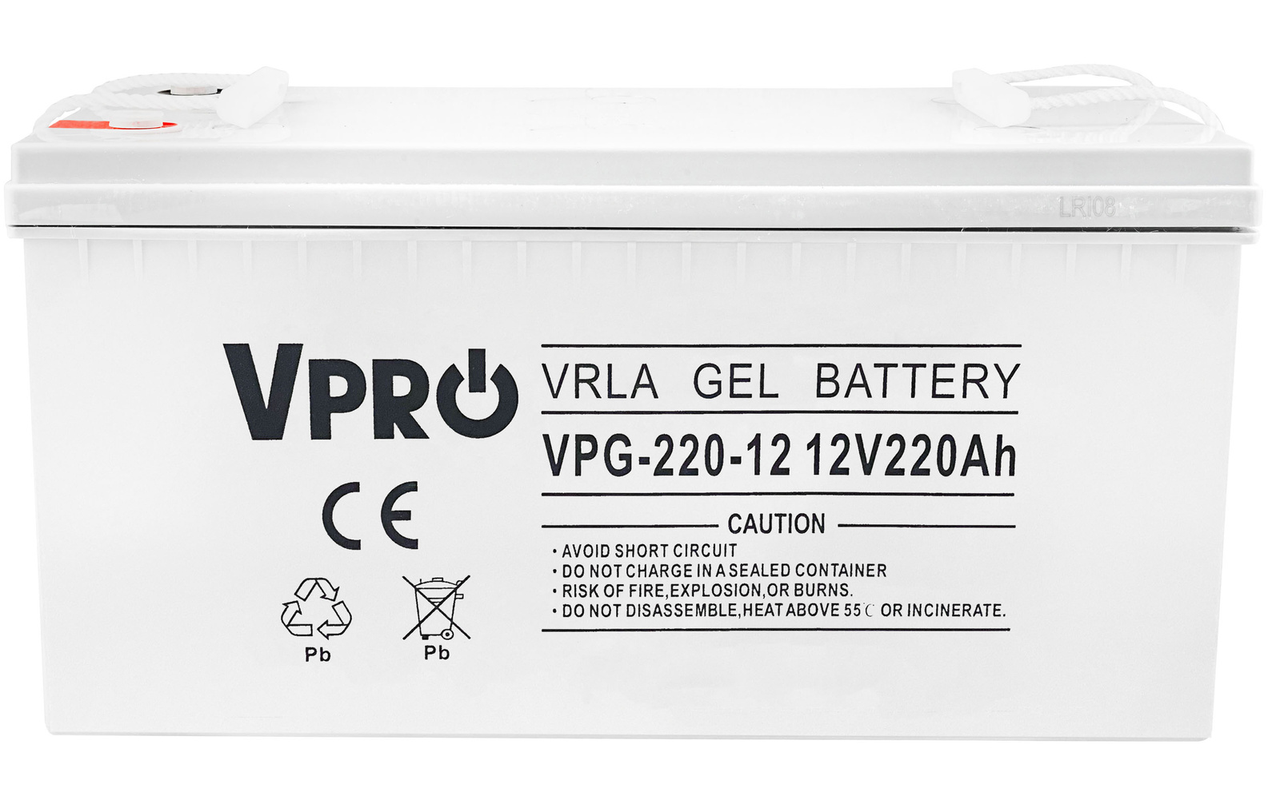 Необслуговуваний акумулятор VPRO GEL SOLAR 12 В 220 Аг VOLT POLSKA