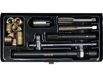 Ремкомплект свічок запалювання з додатковими втулками Yato YT-17581