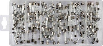 Набір скляних запобіжників 120 шт YATO YT-83130