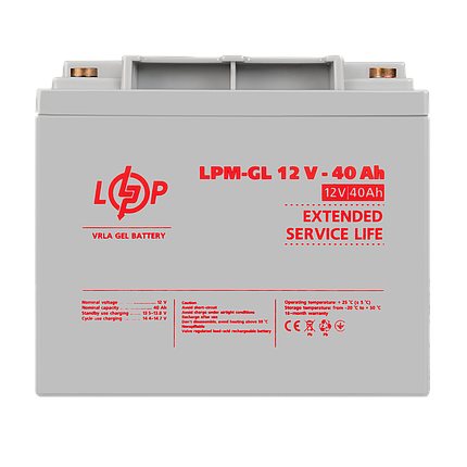 Акумулятор гелевий LPM-GL 12V - 40 Ah, фото 1
