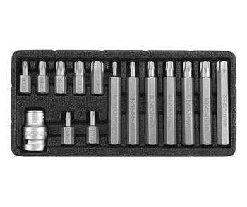 Набір біт з тримачем 15 шт. YATO YT-0417