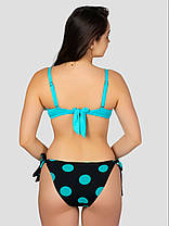 ОПТ Купальник в горошок Z.Five 86011 36-44 блакитний на 42 44 46 48 50 52 розмір, фото 4