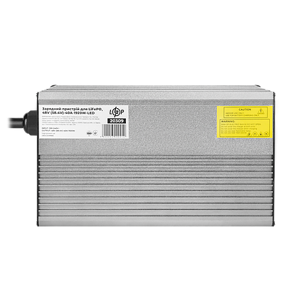 Зарядний пристрій для акумуляторів LiFePO4 48V (58.4V)-40A-1920W-LED, фото 1