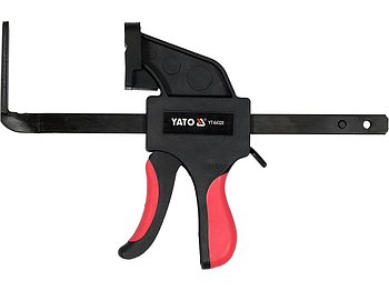 Швидкозатискна струбцина затискач для фіксації електричних шин і рейок YATO YT-64320