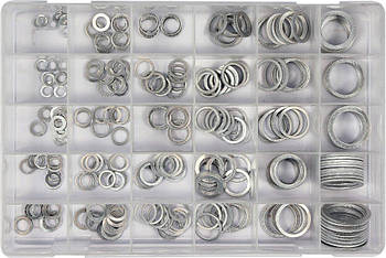 Набір з 300 алюмінієвих шайб 9-36мм YATO YT-06865