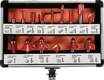 Набір фрез кінцевих по дереву YATO YT-68002