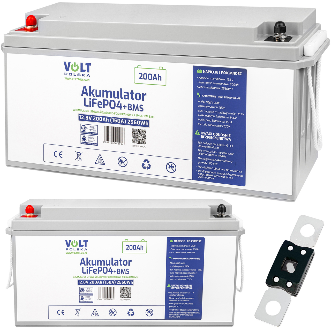 Акумулятор для кемпера LiFePo4 BMS 200ah 12,8V 150A дуже легкий VOLT POLSKA