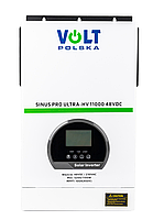 Сонячний інвертор ДБЖ перетворювач 48В SINUS PRO ULTRA-HV 11000 ВА 100 А MPPT VOLT POLSKA, фото 3