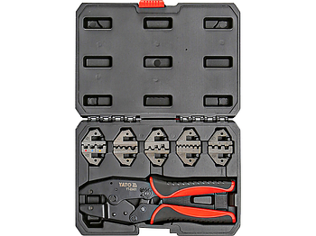 Кліщі зі змінними плашками для обтиску роз'ємів 5 шт. YATO YT-22451
