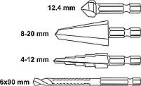 Універсальний набір свердел для металу YATO YT-44705, фото 5