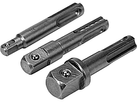 Комплект перехідників SDS-PLUS для розеток-1/4", 3/8", 1/2" YATO YT-04686, фото 3