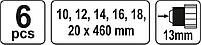 Набір довгих спіральних свердел по дереву YATO YT-3299, фото 3
