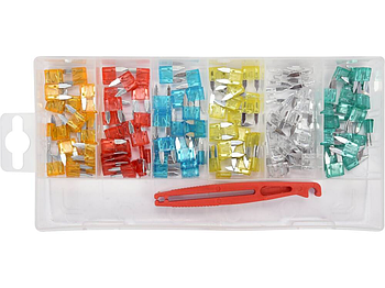 Набір міні запобіжників, 121 шт. YATO YT-83143