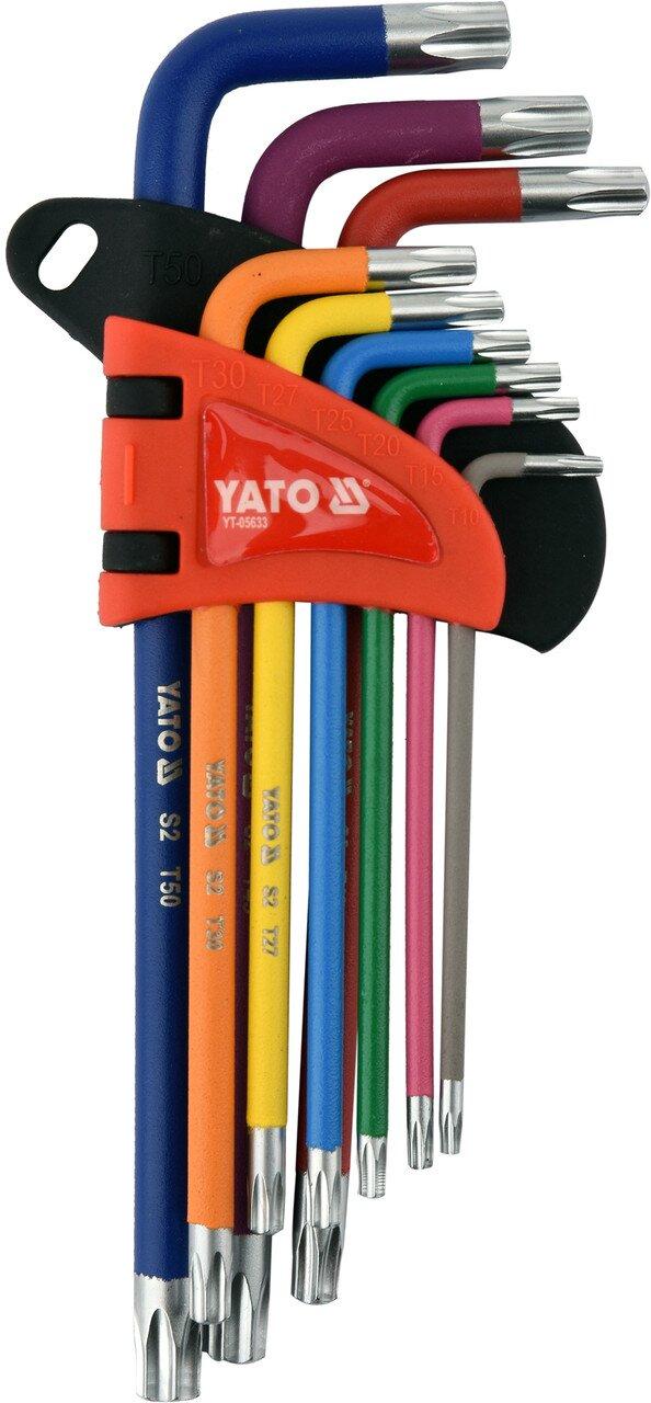 Набір шестигранних ключів Torx 9 ел YATO YT-05633