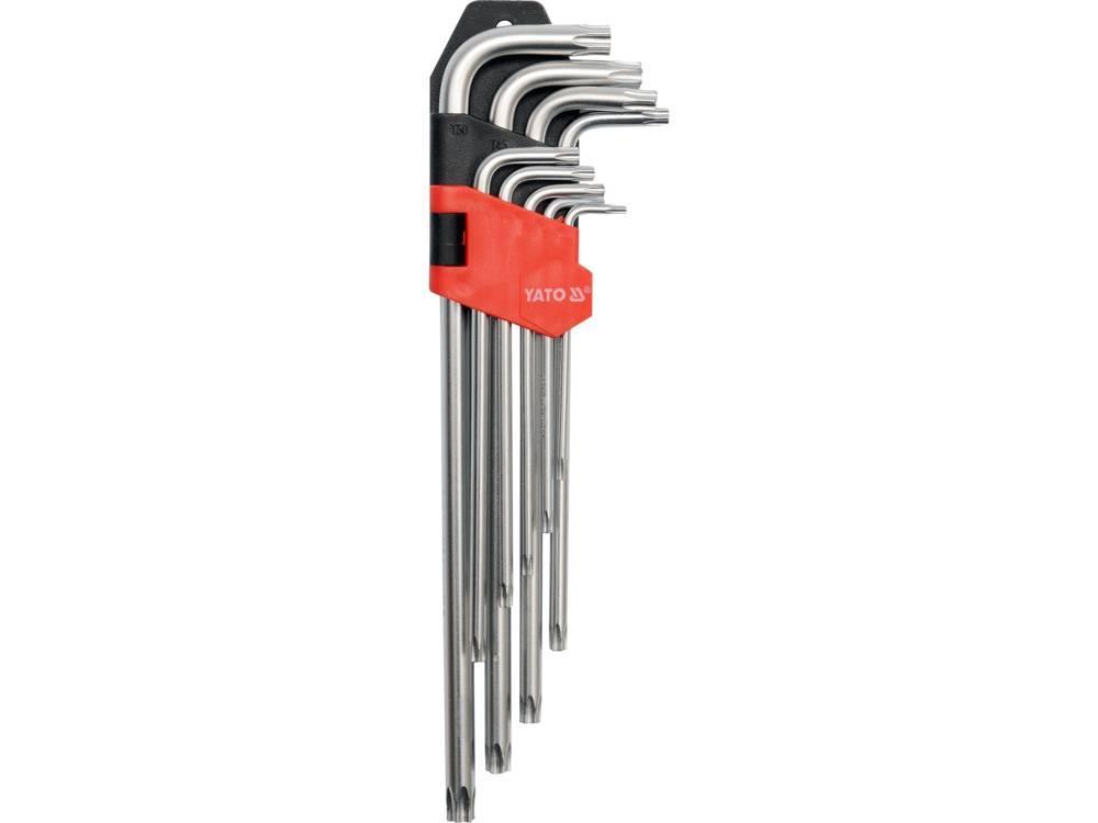 Ключі шестигранні Torx довгі t10-t50 9 шт. YATO YT-0512