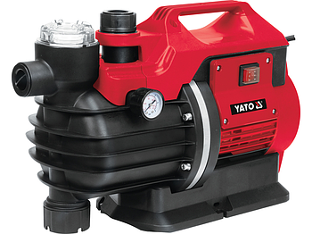 Садовий насос 850 Вт з фільтром та манометром YATO YT-85363